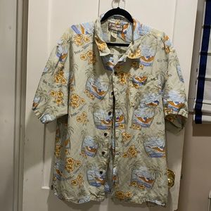 Men’s light weight linen “Hawaiian” shirt
